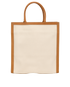 Large Vertical Cabas Tote, &pound;475, Handbags, Cream, Canvas, Back view